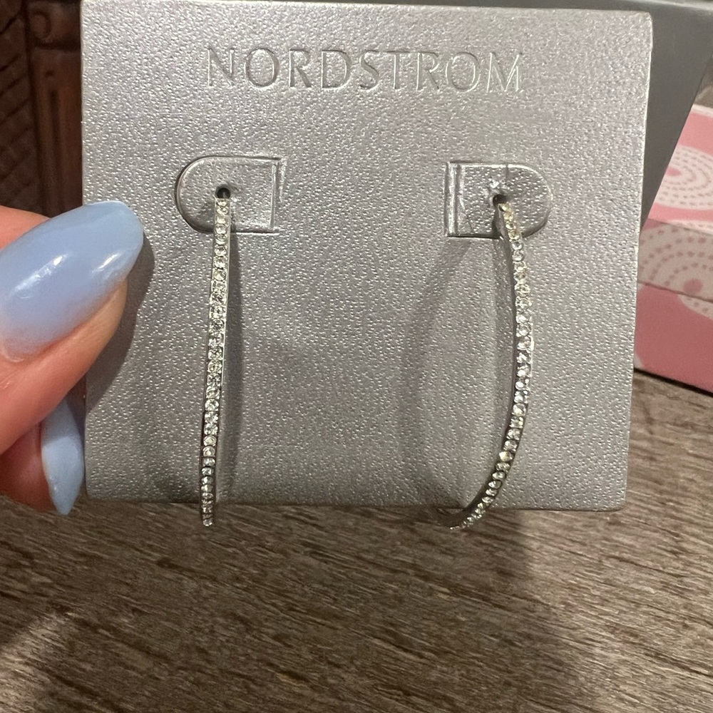 Sterling silver hoops